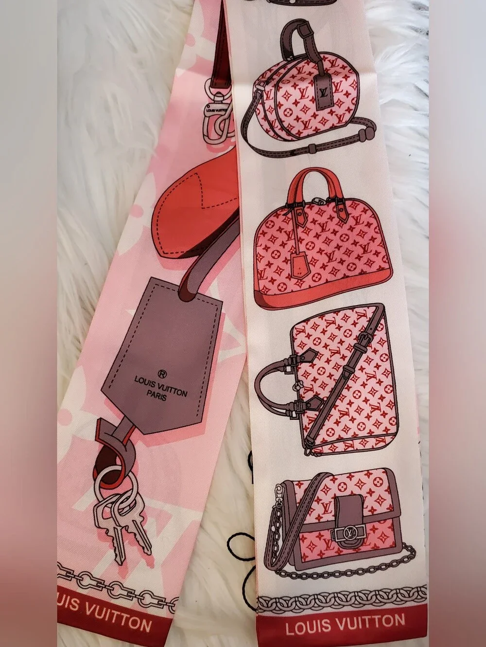 100% Silk Bag Twilly, Scarf